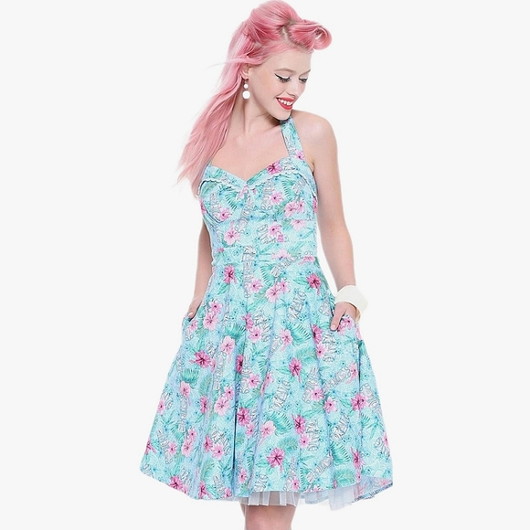 Hot Topic Dresses & Skirts - 🗿Tiki Pinup Dress🌺